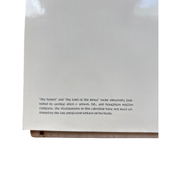 1976 J.R.R. Tolkien Calendar With‎ Illustrations By The Brothers Hildebrandt - Picture 4 of 9